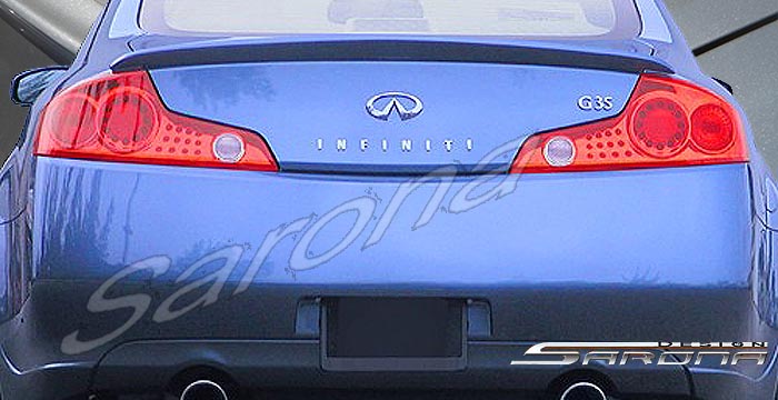 Custom Infiniti G35 Coupe Trunk Wing  (2003 - 2007) - $245.00 (Manufacturer Sarona, Part #IF-031-TW)